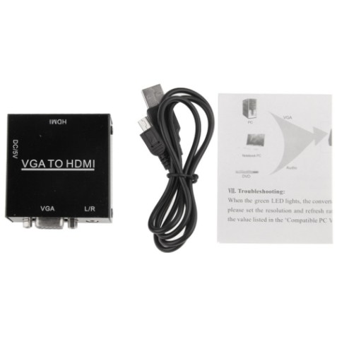 MINI CONVERSOR HDMI A VGA CROMAD