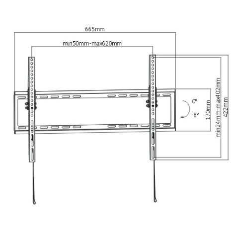 SOPORTE TV LED ULTRA SLIM 37"-80" CROMAD