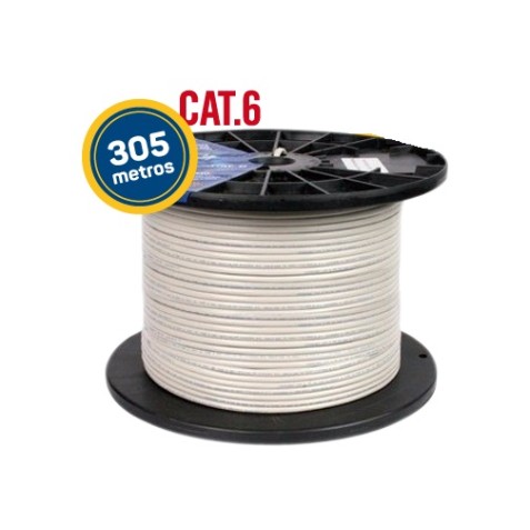 BOBINA CABLE RED UTP CAT6 305 METROS...
