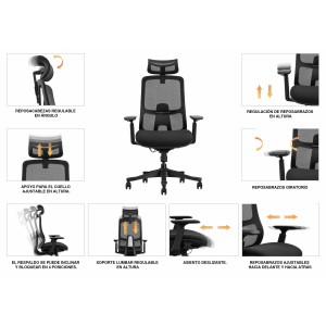 SILLA OFICINA GAMA SENIOR SE1300 CROMAD