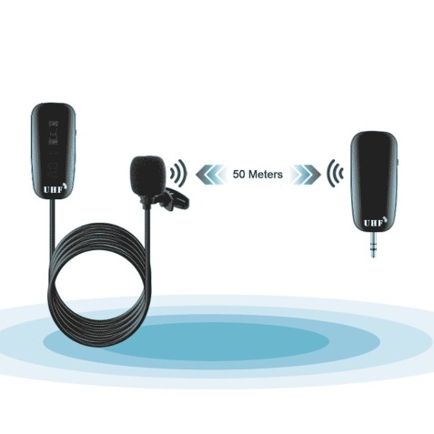 MICRÓFONO INALÁMBRICO CLIP UHF CON...