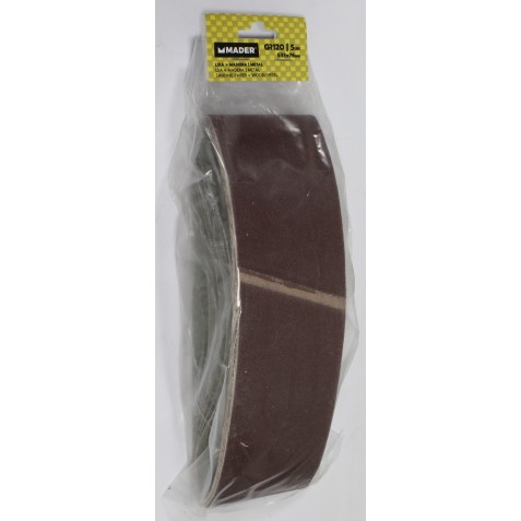 PACK 5 LIJAS MADERA Y METAL 533X76MM...