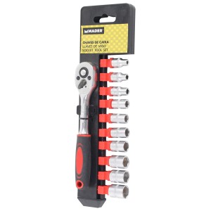 JUEGO CHICHARRA 1/4" CRV 12 PCS MADER