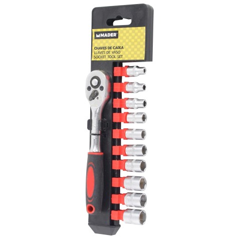 JUEGO CHICHARRA 1/4" CRV 12 PCS MADER