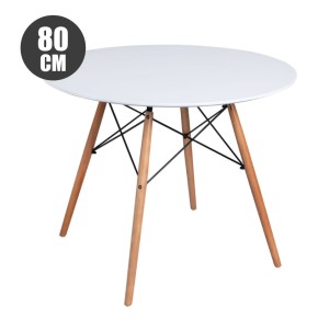 MESA REDONDA DESIGN D500 80CM BLANCA...