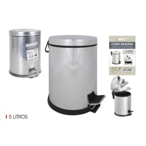 CUBO DE BASURA METALICO CON PEDAL 5L CONFORTIME