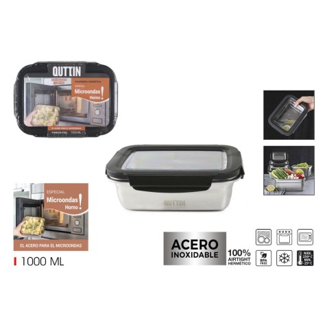 TUPPER ACERO INOXIDABLE 1 LITRO APTO...