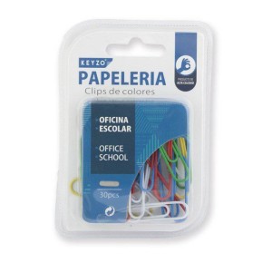 PACK 30 CLIPS COLORES 50MM KEYZO