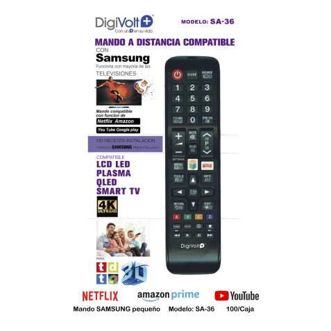 MANDO A DISTANCIA COMPATIBLE SAMSUNG...