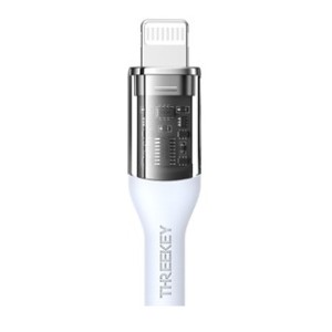 CABLE USB TIPO C A LIGHTNING 1M 27W THREEKEY AZUL