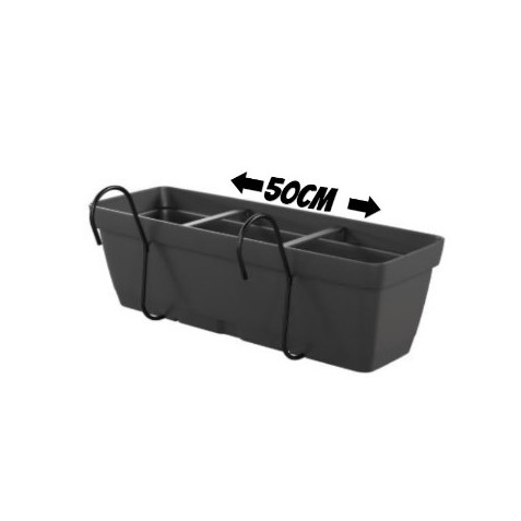 MACETA COLGANTE RECTANGULAR 50CM...