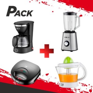 PACK DESAYUNO SANDWICHERA + CAFETERA...