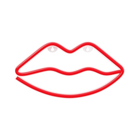 LAMPARA DECORATIVA NEON LED LABIOS...
