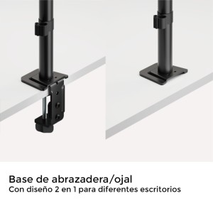 SOPORTE DE MESA 1 MONITOR 17"-32" CROMAD