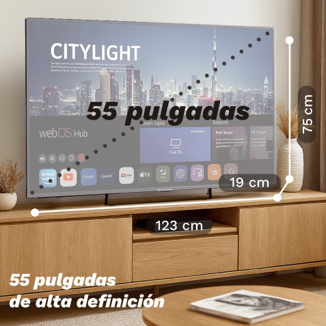 TELEVISOR QLED 55" SMART TV WEBOS...