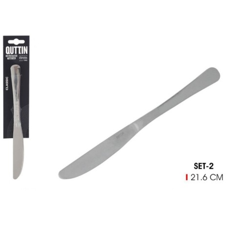 SET 2 CUCHILLOS MESA 22CM CLASSIC QUTTIN