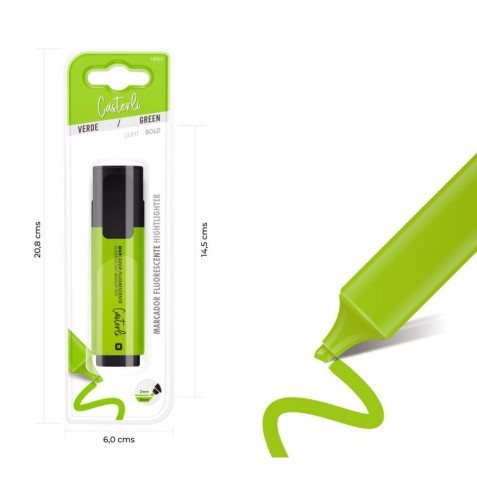 MARCADOR FLUORESCENTE VERDE CASTERLI