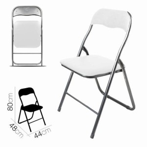 SILLA PLEGABLE BLANCA ACOLCHADA URBAN LIVING