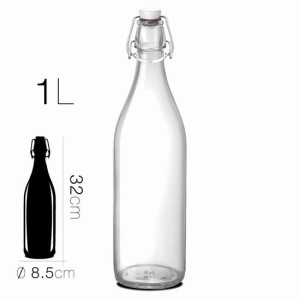 BOTELLA CRISTAL 1L 8.5X32CM
