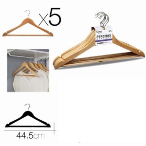 SET 5 PERCHAS MADERA 44CM URBAN LIVING