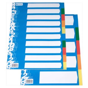 JUEGO SEPARADOR FOLIO DE 5 POSICIONES ECOLOGICO 16 TALADROS