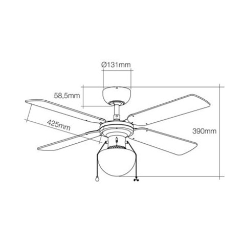VENTILADOR DE TECHO MODELO CARIBE...