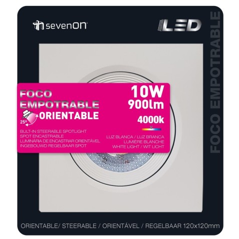 FOCO LED CUADRADO EMPOTRABLE...
