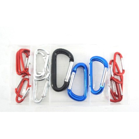 JUEGO MOSQUETONES DE ALUMINIO 20PCS...