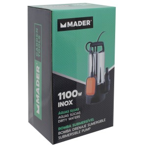 BOMBA DRENAJE AGUAS SUCIAS 1.100W MADER