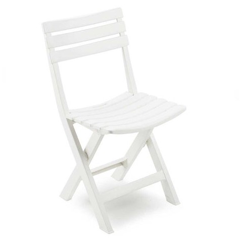 SILLA PLEGABLE DE RESINA BIRKI BLANCA...