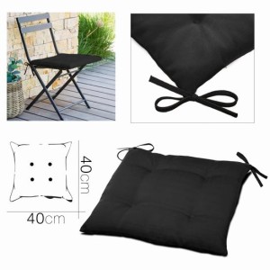 COJIN TELA NEGRO PARA SILLA