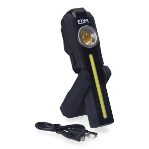 LINTERNA TALLER REDONDA CON IMAN LED...