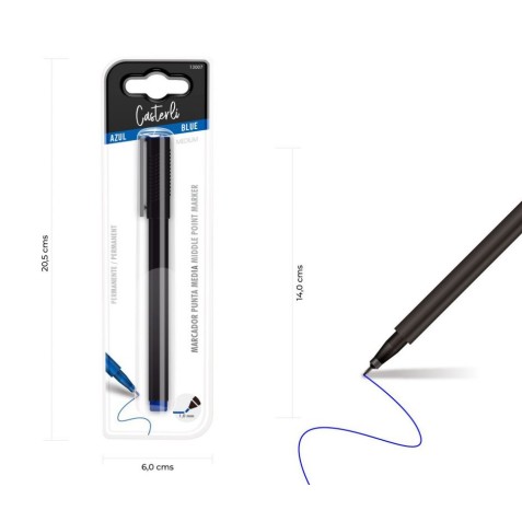 MARCADOR PERMANENTE PUNTA MEDIA 1.0MM...