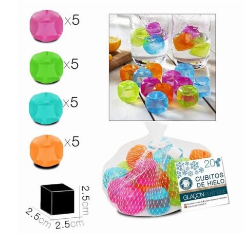 SET 20 CUBITOS DE HIELO REUTILIZABLES...