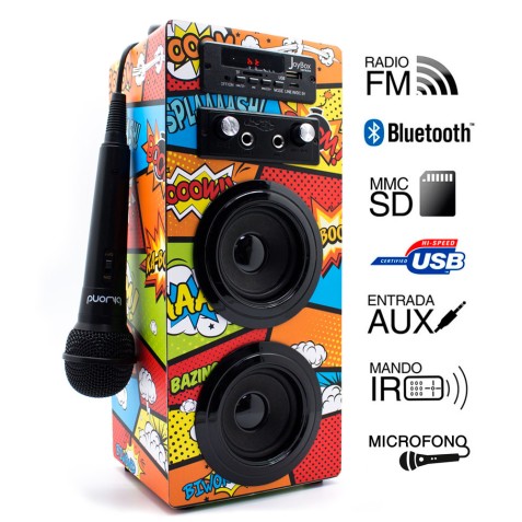 ALTAVOZ JOYBOX KARAOKE BLUETOOTH...