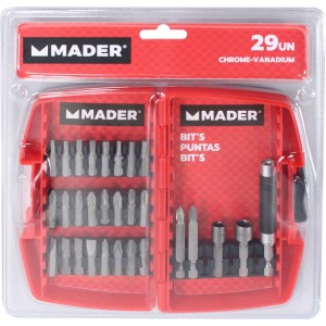 JUEGO VASOS Y PUNTAS 29PCS CRV MADER