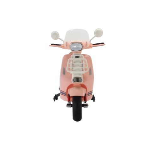 MOTO SCOOTER CLASICO CON RUEDINES ROSA