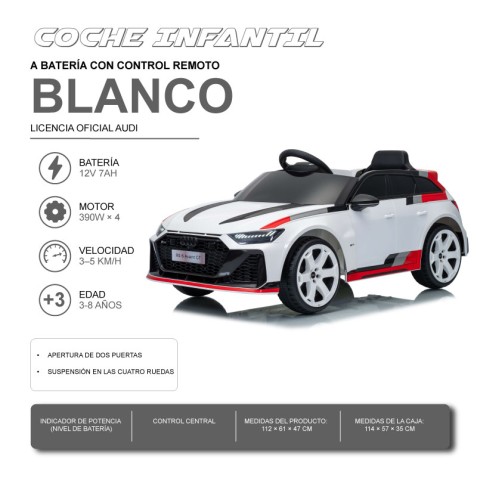 COCHE INFANTIL A BATERIA CON CONTROL...