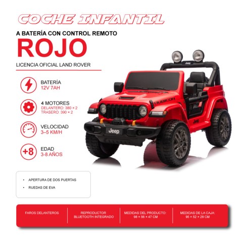COCHE INFANTIL A BATERIA CON CONTROL...