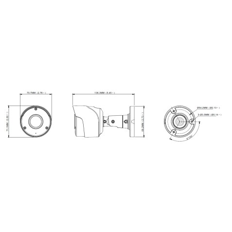 CAMARA AHD CCTV TIPO BULLET 3.6MM 5MP...