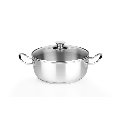 CACEROLA CON TAPA DE CRISTAL 24CM 4...