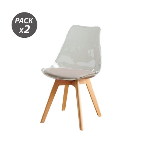 PACK 2 SILLAS DESIGN D1000...