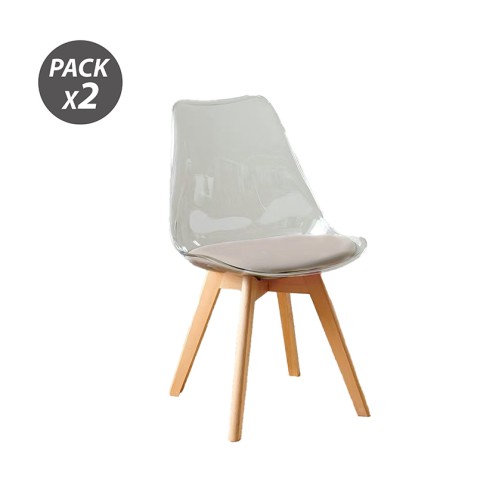 PACK 2 SILLAS DESIGN D1000...