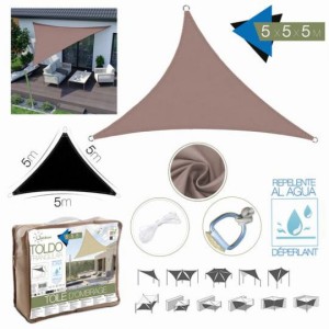 TOLDO TRIANGULAR 5X5X5 METROS TOPO...