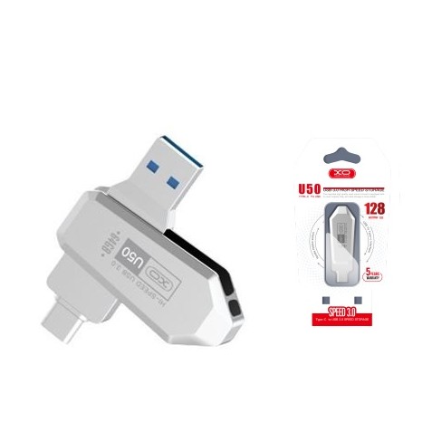 PENDRIVE U50 OTG TIPO C USB 3.0 128GB XO