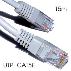 CABLE DE RED UTP CAT 5E 15M GRIS...