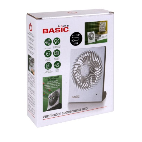 VENTILADOR SOBREMESA CON BATERIA USB...