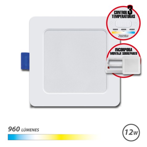 DOWNLIGHT CUADRADO 12W | 960LM...