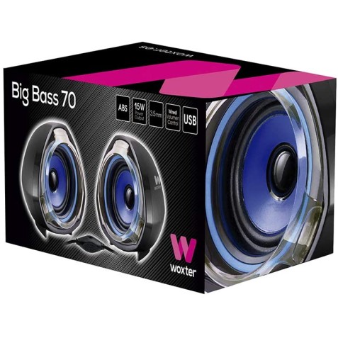 ALTAVOCES 2.0 BIG BASS 70 15W USB...
