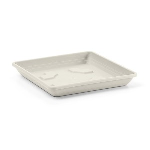 PLATO PARA MACETA CUADRADA DE 22CM BLANCO BLIM